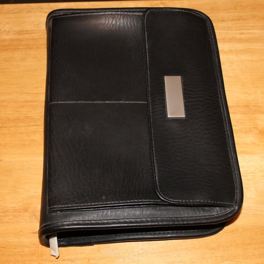 Black Leather Look Bible Cover